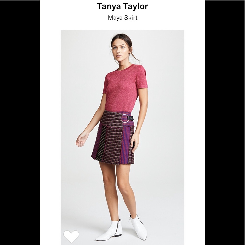 Tanya Taylor plaid mini-skirt